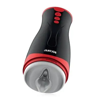 Jamyjob Masturbator: En automatisk masturbator med olika vibrations- och sugfunktioner.
