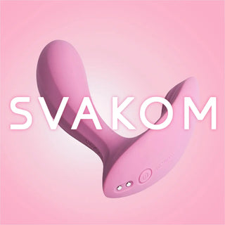 Svakom rosa parvibrator i silikon med dubbel stimulans