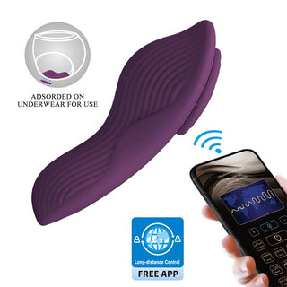 Rosa trosvibrator med vågig yta, tillverkad i silikon, appstyrd och designad för diskret användning.