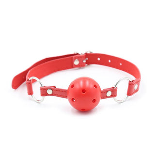 Förbättra din BDSM-upplevelse med IntoYou 10-Delar Bondage Kit. Den här röda bollen, med justerbara remmar och slitstarka metallringar, kombinerar komfort och kontroll för alla BDSM-entusiaster som söker återhållsamhet och spänning.