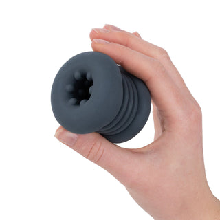 Black Boners Buffer Rings 3-pack, flexibla kukringar med mjuka texturerade öppningar och räfflade sidor.