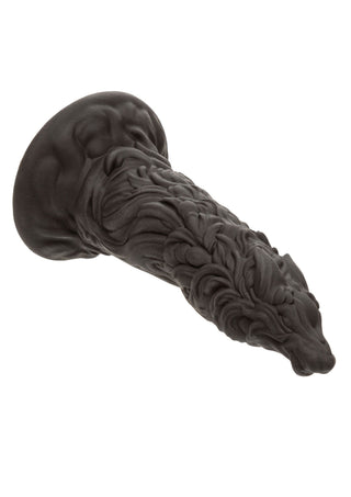 Fantasy Dildo Werewolf 15 cm är en svart, strukturerad premium silikonleksak med djurinspirerade detaljer och en utsvängd bas - perfekt för fans av varulvsfantasin.