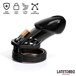 Svart Kyskhetsbur Penis Lång