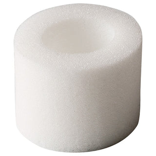 Vit cylindrisk skumplastinsats med ihåligt centrum, tillverkad för Jes-Extender Original Standard-enhet.