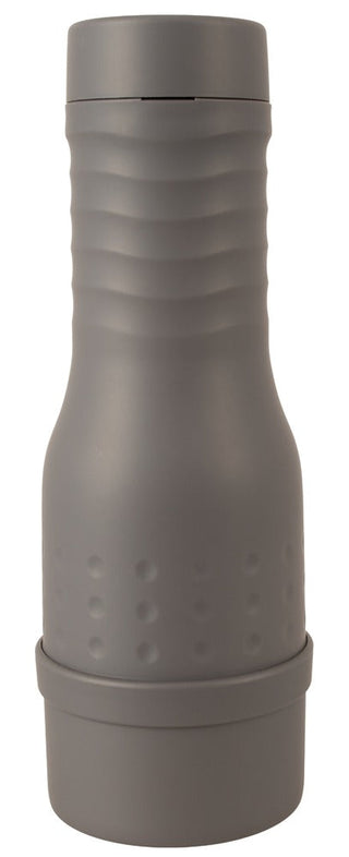 Gray Rebel V-Stroker Gabriela-masturbator tillverkad av TPE, med ett strukturerat grepp och avtagbar botten.