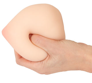 Den persikformade onaniprodukten Beau Cœur Felyra Peach, tillverkad av Nature Skin-silikon.