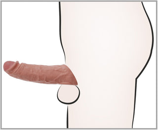 En man med en Vibro Sleeve med Ballring.
