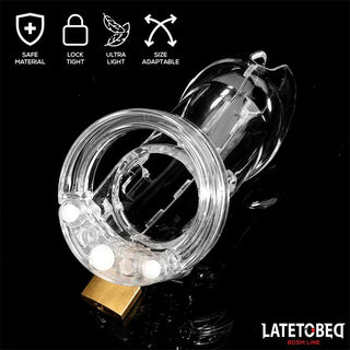 LateToBed Transparent Penisbur Lång
