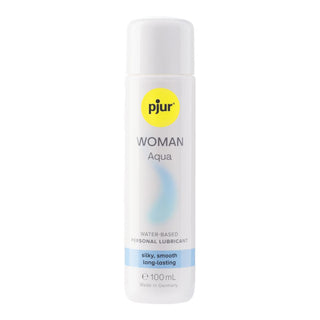 Pjur Woman Aqua 100ml är ett vattenbaserat glidmedel särskilt framtaget för kvinnors känsliga hud.