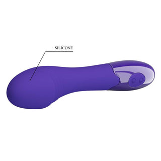 Pretty Love Youth Vibe i blått silikon har en böjd design och handtagskontrollknappar. Den erbjuder 30 vibrationsfunktioner för ökad njutning och är USB-uppladdningsbar för problemfri laddning.