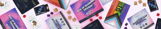 Bannerbild med parspel och erotiska kortlekar från OpenMity uppställda mot rosa bakgrund – inkluderar Box of Burning Desires, Love Battleship, SEX!!! och tärningar för sexiga utmaningar