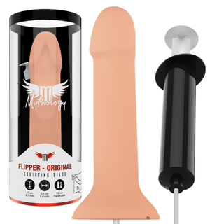Utforska den expertdesignade Sprutdildo Mythology Flipper, tillverkad med en realistisk design och kroppssäker silikon för uppslukande upplevelser. Den innehåller en lättanvänd spruta för att öka din njutning.