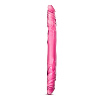 Förbättra dina intima stunder med B-Yous 14-tums Doubledildo, en rosa, dubbelsidig vuxenleksak i silikon med realistisk struktur. Denna utsökta sexleksak erbjuder obegränsade möjligheter till utforskning och nöje som aldrig förr.