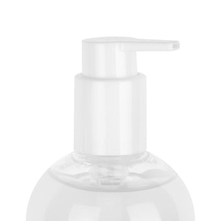 Genomskinlig flaska med vit pump på vit bakgrund visar Anal Avslappnade Glidmedel - Easyglide, ett latexkondomvänligt analsmörjmedel för smidig och bekväm användning.