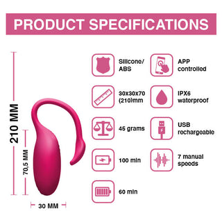 Upptäck Magic Motion Flamingo, en rosa bärbar, vattentät silikonenhet med 7 hastigheter. USB-uppladdningsbar och app-kontrollerad, det är din ultimata trosvibrator för sömlös njutning när du är på språng.