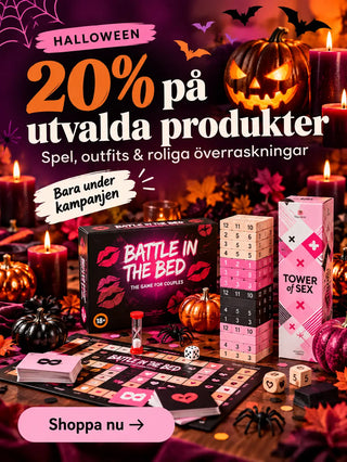1. Mobil slider för taboopro.com Halloweenrea med 20% på utvalda produkter, inklusive spel, outfits och presenttips.