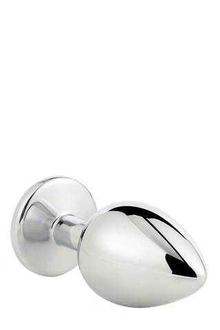 Gleaming Love Silver Plug S har en silvermetallic finish med en ergonomisk design, reflekterande yta och avsmalnande ände för bekväm anal stimulering. Dess breda bas garanterar säkerhet och användarvänlighet.