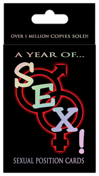 Sex Positioner Kortlek, inspirerad av Kama Sutra och med färgglada texter och könssymboler, har sålts i över 1 miljon exemplar.