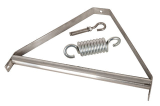 Love Swing Sexgunga är ett triangelfäste i metall med en ansluten stav, idealisk för yogaövningar eller som en mångsidig handtag i din installation, med en stor fjäder med krokar och ett stiftlås.