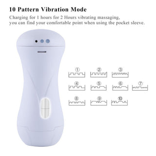 Tillbehör Till Hismith Sexmaskin - Vagina har 10 vibrationsmönster, blå lampor och en skjutknapp. Laddningsdetaljer och mönster ger en realistisk form och förbättrad upplevelse.