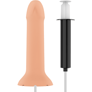 Sprutdildo Mythology Flipper är en medicinsk silikonmodell med en realistisk design, komplett med en bifogad sprutanordning för utbildningsändamål.